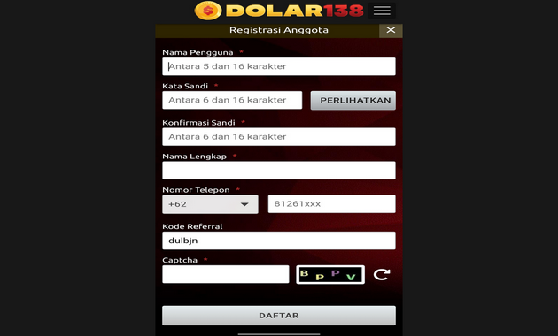 Kode Referral Dolar138