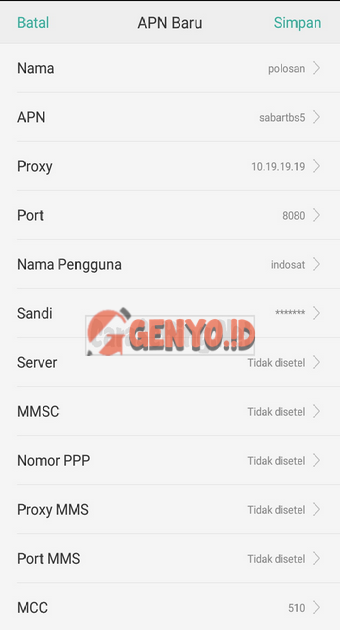 APN Proxy Polosan Indosat Internet Gratis Android – Genyo.id